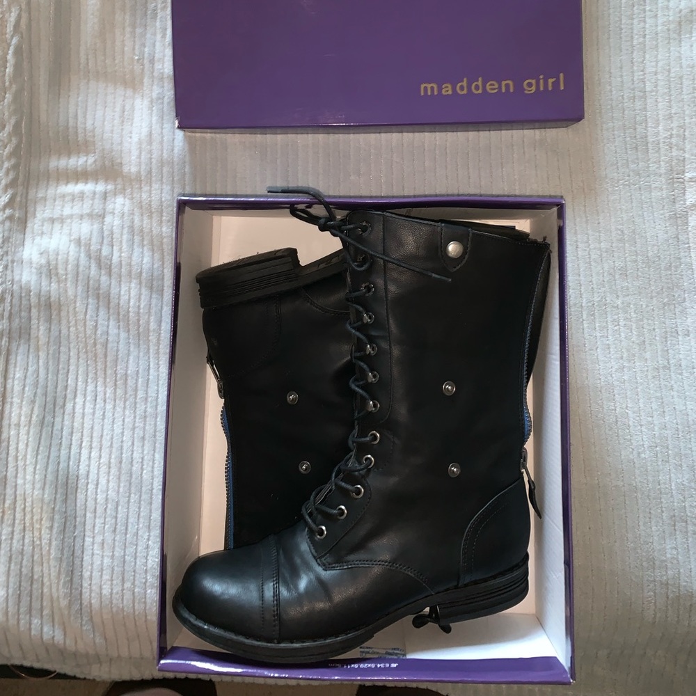 Madden Girl Combat Boots